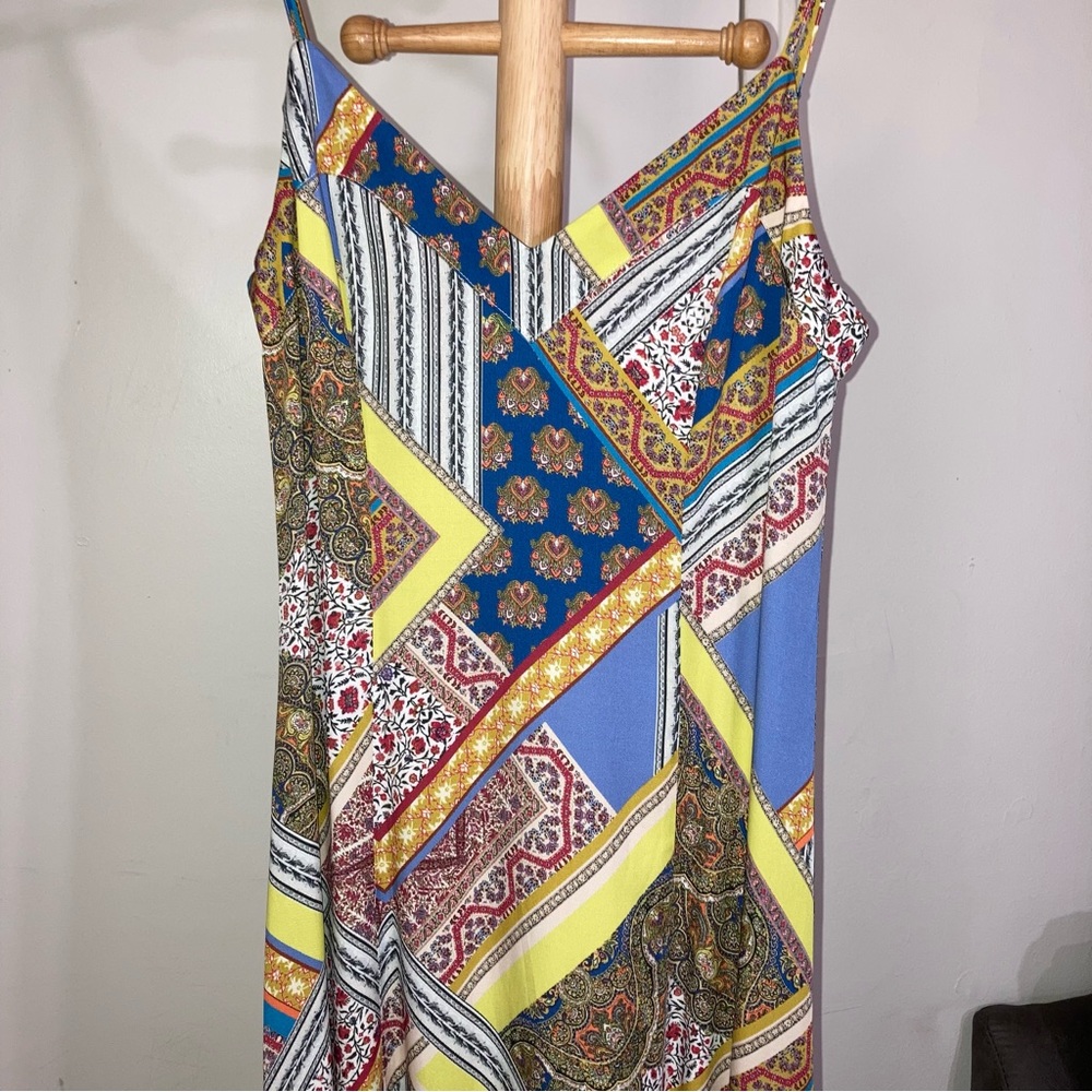 L'agence Patchwork Style Patterned Side Slit Dres… - image 8